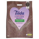 Tilda Easy Cook Wholegrain Brown Rice 5kg  Adomoo